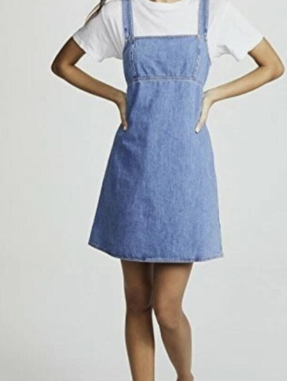 rag & bone Paula Denim Tank Mara Colored Mini Dress - Size - XS - NWOT